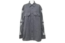 画像をギャラリービューアに読み込む, 極美品 KAPITAL キャピタル GRANDRELLE 2TONES BONE PATCH VENTILATOR WORKSHIRT 長袖シャツ K2504LS143 サイズXL チャコール 中古 4b006595