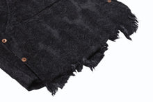 画像をギャラリービューアに読み込む, 極美品 KAPITAL キャピタル 12OZ MAGPIE DENIM W-KNEE EASY SHORT PANTS デニムショーツ K2503SP025 サイズXL ブラック 中古 4b006598