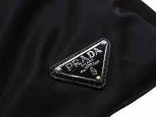 画像をギャラリービューアに読み込む, PRADA プラダ リュック バックパック 2VZ066 トライアングルロゴ ナイロン ブラック シルバー金具 美品 中古 4b006621