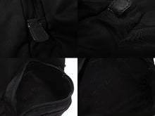 画像をギャラリービューアに読み込む, PRADA プラダ リュック バックパック 2VZ066 トライアングルロゴ ナイロン ブラック シルバー金具 美品 中古 4b006621