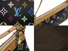 画像をギャラリービューアに読み込む, 新品同様 LOUIS VUITTON ルイヴィトン ポシェットアクセソワール アクセサリーポーチ M92648 モノグラム マルチカラー ブラック 中古 4b006636