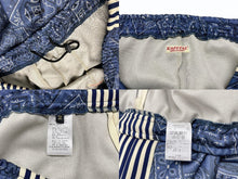 画像をギャラリービューアに読み込む, 新品未使用 KAPITAL キャピタル スムースジャージー COOKIEバンダナ柄 バギートラックパンツ K2504LP152 サイズM ブルー 総柄 中古 4b006649