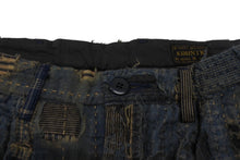 画像をギャラリービューアに読み込む, 新品未使用 KAPITAL キャピタル BORO IVY ボロ アイビー ショートパンツ ショーツ K2505SP222 サイズL 刺し子 襤褸 ネイビー 中古 4b006650