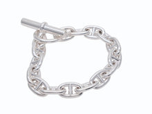 Load image into Gallery viewer, 新品未使用 HERMES エルメス Chaine d'Ancre Bracelet MM シェーヌダンクル MM ブレスレット Ag925 シルバー 15コマ 中古 4b006660