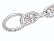 Load image into Gallery viewer, 新品未使用 HERMES エルメス Chaine d'Ancre Bracelet MM シェーヌダンクル MM ブレスレット Ag925 シルバー 15コマ 中古 4b006660