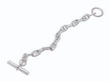 Load image into Gallery viewer, 新品未使用 HERMES エルメス Chaine d'Ancre Bracelet MM シェーヌダンクル MM ブレスレット Ag925 シルバー 15コマ 中古 4b006660
