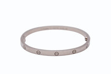 画像をギャラリービューアに読み込む, CARTIER カルティエ Love ラブブレス ブレスレット スモール シルバー ホワイトゴールド ジュエリー B6079217 18g 新型 15号 美品 中古 4b006666