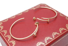 画像をギャラリービューアに読み込む, 極美品 CARTIER カルティエ ジュスト アン クル フープ イヤリング ラージ ピアス ゴールド ピンクゴールド ジュエリー 10.8g B8301211 中古 4b006667