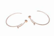 画像をギャラリービューアに読み込む, 極美品 CARTIER カルティエ ジュスト アン クル フープ イヤリング ラージ ピアス ゴールド ピンクゴールド ジュエリー 10.8g B8301211 中古 4b006667