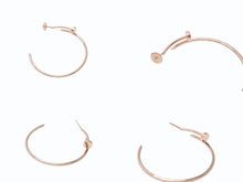 画像をギャラリービューアに読み込む, 極美品 CARTIER カルティエ ジュスト アン クル フープ イヤリング ラージ ピアス ゴールド ピンクゴールド ジュエリー 10.8g B8301211 中古 4b006667