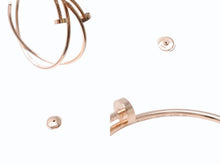 画像をギャラリービューアに読み込む, 極美品 CARTIER カルティエ ジュスト アン クル フープ イヤリング ラージ ピアス ゴールド ピンクゴールド ジュエリー 10.8g B8301211 中古 4b006667