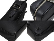 画像をギャラリービューアに読み込む, LOUIS VUITTON × SUPREME ルイヴィトン シュプリーム 17AW ダヌーブ PM ショルダーバッグ M53417 エピ ブラック 美品 中古 4b006689