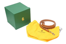 Load image into Gallery viewer, GOYARD ゴヤール リード ペット用品 ペットグッズ ブラウン PVC レザー ヘリンボーン シルバー金具 美品 中古 4b006692