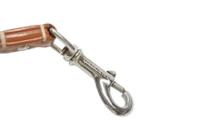 Load image into Gallery viewer, GOYARD ゴヤール リード ペット用品 ペットグッズ ブラウン PVC レザー ヘリンボーン シルバー金具 美品 中古 4b006692