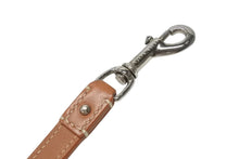 Load image into Gallery viewer, GOYARD ゴヤール リード ペット用品 ペットグッズ ブラウン PVC レザー ヘリンボーン シルバー金具 美品 中古 4b006692