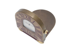 画像をギャラリービューアに読み込む, CARTIER カルティエ 折り畳み式 トラベル クロック A10 置き時計 357203697 フランス製 ワインレッド アンティークゴールド金具 美品 中古