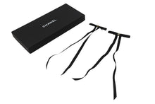 画像をギャラリービューアに読み込む, 新品未使用 CHANEL シャネル ヘアアクセサリー バレッタ ココマーク 25P刻印 AAA839 サテン シルク ブラック 中古 4b006711