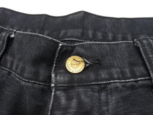 画像をギャラリービューアに読み込む, 極美品 Saint Michael セントマイケル ダブルニー デニムショーツ ダメージ加工 SM-HR8-0000-071 ブラック コットン サイズM 中古 4b006718
