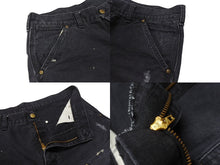 画像をギャラリービューアに読み込む, 極美品 Saint Michael セントマイケル ダブルニー デニムショーツ ダメージ加工 SM-HR8-0000-071 ブラック コットン サイズM 中古 4b006718