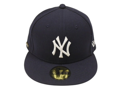 極美品 NEWERA ニューエラ ニューヨークヤンキース GORE-TEX ゴアテックス キャップ 帽子 ネイビー サイズ3 3/8(58.7cm) 中古 4b006742