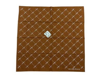 新品未使用 50CENT 50セント G-Unit Gユニット バンダナ ブラウン ホワイト プリント HIP HOP Queens 中古 4b006746