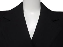 画像をギャラリービューアに読み込む, 極美品 MARC JACOBS マークジェイコブス ダブルテーラードジャケット AS0204 サイズ2 ストライプ ウール ブラック ショート丈 中古 4b006766