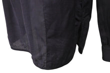画像をギャラリービューアに読み込む, MIUMIU ミュウミュウ 長袖ノーカラーシャツ ETB2340 サイズ44 シェルボタン ウール ナイロン チャコール系 美品 中古 4b006767