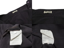 画像をギャラリービューアに読み込む, MIUMIU ミュウミュウ 長袖ノーカラーシャツ ETB2340 サイズ44 シェルボタン ウール ナイロン チャコール系 美品 中古 4b006767