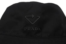 画像をギャラリービューアに読み込む, 極美品 PRADA プラダ バケットハット トライアングルロゴ RE NYLON 2HC137 リサイクルポリミアド ブラック サイズS 中古 4b006769