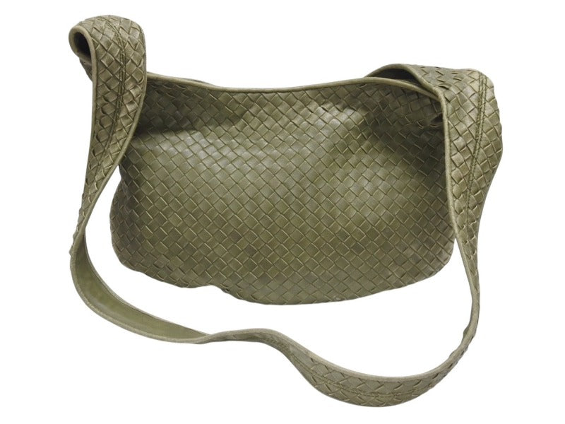 BOTTEGAVENETA ボッテガヴェネタ イントレチャート ショルダーバッグ イタリア製 アルガ レザー 美品 中古 4b006830