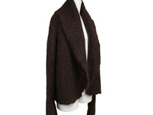 画像をギャラリービューアに読み込む, HERMES エルメス マルジェラ期 ファージャケット ブラウン モヘヤ ナイロン 美品 中古 4b006896