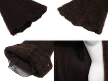 画像をギャラリービューアに読み込む, HERMES エルメス マルジェラ期 ファージャケット ブラウン モヘヤ ナイロン 美品 中古 4b006896