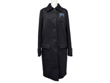 Load image into Gallery viewer, 極美品 PRADA プラダ Bonding Coat ボンディングコート P695II S191 サイズ38S ブラック ロゴパッチ ポリエステル スパンデックス 中古 4b006898