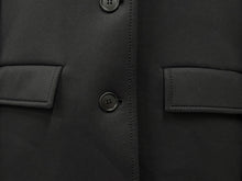 Load image into Gallery viewer, 極美品 PRADA プラダ Bonding Coat ボンディングコート P695II S191 サイズ38S ブラック ロゴパッチ ポリエステル スパンデックス 中古 4b006898