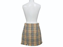 画像をギャラリービューアに読み込む, 極美品 BURBERRY バーバリー ミニスカート ヴィンテージチェック フリンジ 8063228 コットン ヴァージンウール ポリミアド サイズ38 中古 4b006902