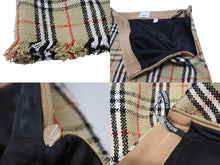 画像をギャラリービューアに読み込む, 極美品 BURBERRY バーバリー ミニスカート ヴィンテージチェック フリンジ 8063228 コットン ヴァージンウール ポリミアド サイズ38 中古 4b006902