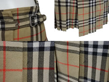 画像をギャラリービューアに読み込む, BURBERRY バーバリー スカート ティッシ期 ノヴァチェック アシンメトリー 8025832 ベージュ ウール サイズ36 美品 中古 4b006903