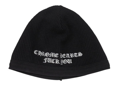 CHROME HEARTS クロムハーツ THERMAL FUCK YOU BEANIE サーマルビーニー ブラック 3825B230032 中古 美品 中古 4b006909