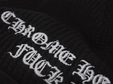 画像をギャラリービューアに読み込む, CHROME HEARTS クロムハーツ THERMAL FUCK YOU BEANIE サーマルビーニー ブラック 3825B230032 中古 美品 中古 4b006909