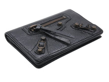 Load image into Gallery viewer, 極美品 BALENCIAGA バレンシアガ クラシック ザ シティ カードケース ブラック レザー 名刺入れ コインケース 財布 ウォレット 310703 中古 4b006937