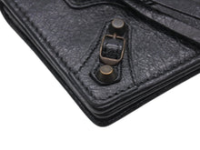 Load image into Gallery viewer, 極美品 BALENCIAGA バレンシアガ クラシック ザ シティ カードケース ブラック レザー 名刺入れ コインケース 財布 ウォレット 310703 中古 4b006937