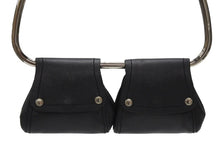 画像をギャラリービューアに読み込む, PRADA プラダ 97FW ループ ワンショルダーバッグ レザー ブラック アーカイブ トライアングルロゴ金具 シルバー金具 美品 中古 4b006940