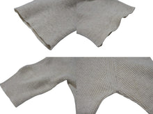 画像をギャラリービューアに読み込む, MIUMIU ミュウミュウ 23SS コットン ニットドレス MMA795 サイズ36S ベージュ リブニット ブランドロゴ 美品 中古 4b006948