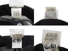 画像をギャラリービューアに読み込む, CHROME HEARTS クロムハーツ トラッカーキャップ ハリウッド限定 CHロゴ刺繍 クロスボール シルバー 925 ブラック 良品 中古 4b006957
