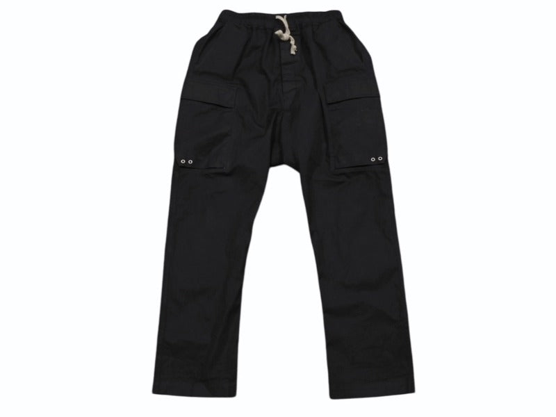Rick Owens リックオウエンス パンツ CARGO LONG PANTS RU01D3379 LIDO期 24SS コットン ポリウレタン ブラック サイズ48 美品 中古 4b006964