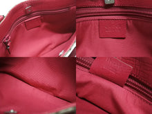 画像をギャラリービューアに読み込む, 極美品 GUCCI グッチ ミニハンドバッグ GG 114559 002122 イタリア製 PVC レザー ベージュ ピンク シルバー金具 中古 4b006985