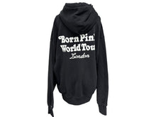 Load image into Gallery viewer, BLACKPINK ブラックピンク VERDYコラボ パーカー BORNPINKツアーグッズ ブラック コットン ポリエステル サイズM 美品 中古 4b007031