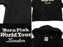 Load image into Gallery viewer, BLACKPINK ブラックピンク VERDYコラボ パーカー BORNPINKツアーグッズ ブラック コットン ポリエステル サイズM 美品 中古 4b007031