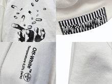 画像をギャラリービューアに読み込む, OFF WHITE オフホワイト パーカー 錠剤プリント ロゴ OMBB031S 18192081 コットン ホワイト ブラック サイズXS 良品 中古 4b007033