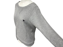 Load image into Gallery viewer, CELINE セリーヌ トリオンフ スウェット ロゴ ワンポイント ガジェット 2Y090345F グレー コットン 中古 4b007036